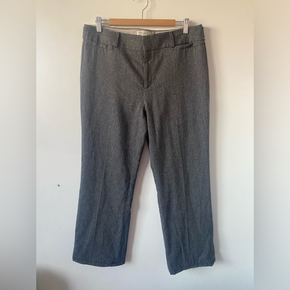 Banana Republic Grey Pinstripe Pants